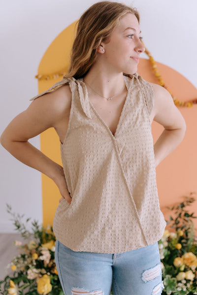 Allyn Taupe Tank Top-Tank-Emporium B, Women's Online Fashion Boutique in Colman, South Dakota