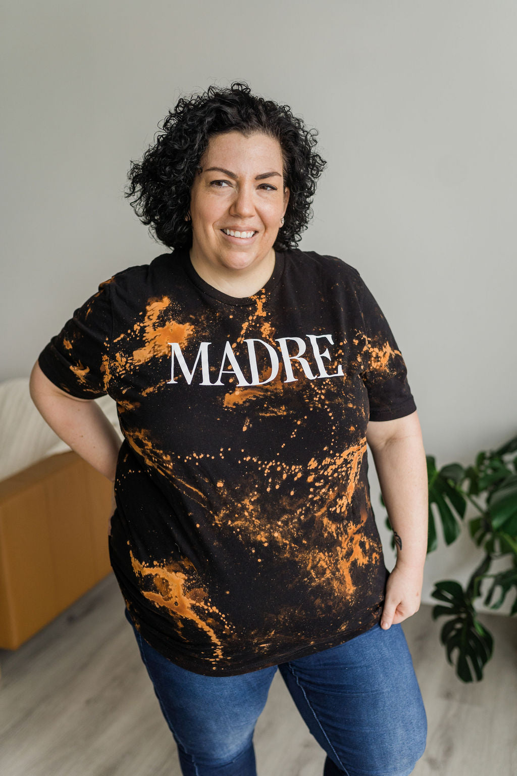 Madre Bleached Graphic Tee-graphic tee-Emporium B, Women's Online Fashion Boutique in Colman, South Dakota