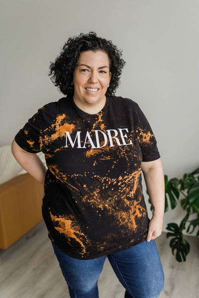 Madre Bleached Graphic Tee-graphic tee-Emporium B, Women's Online Fashion Boutique in Colman, South Dakota
