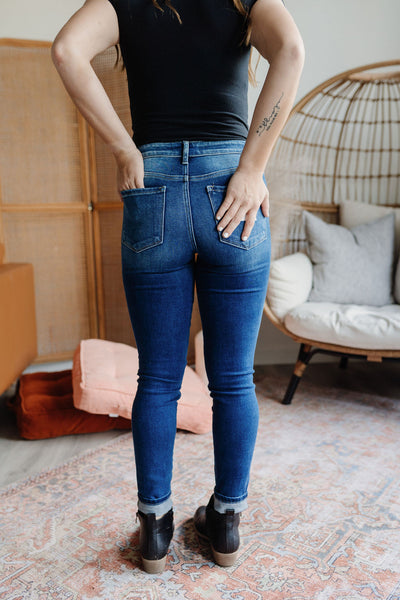Abba Flying Monkey Mid Rise Skinny Jeans-jeans-Emporium B, Women's Online Fashion Boutique in Colman, South Dakota