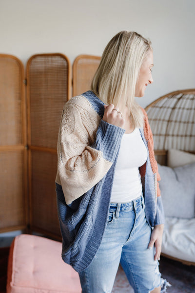 Whitney Colorblock Cardigan-Cardigan-Emporium B, Women's Online Fashion Boutique in Colman, South Dakota