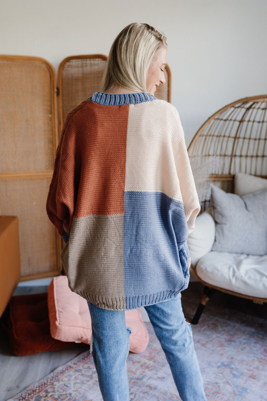 Whitney Colorblock Cardigan-Cardigan-Emporium B, Women's Online Fashion Boutique in Colman, South Dakota