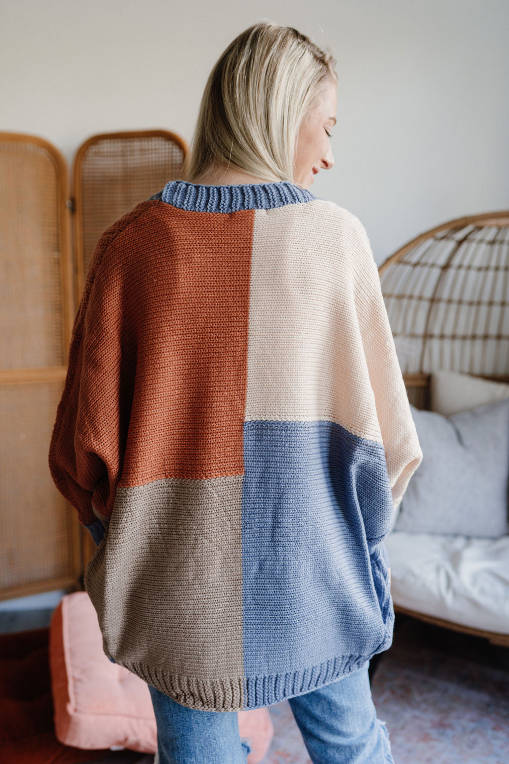 Whitney Colorblock Cardigan-Cardigan-Emporium B, Women's Online Fashion Boutique in Colman, South Dakota