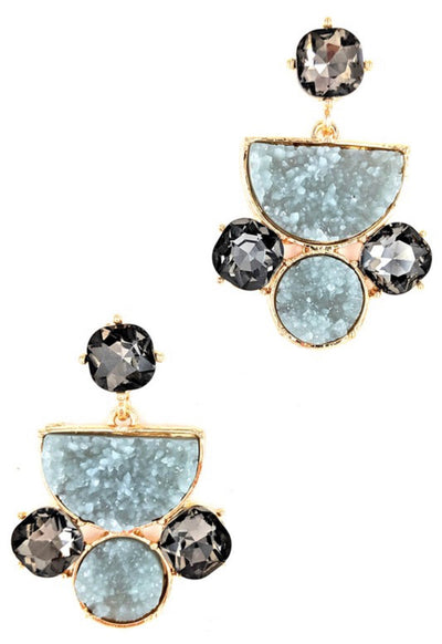 Pippen Natural Stone Earrings-earrings-Emporium B, Women's Online Fashion Boutique in Colman, South Dakota